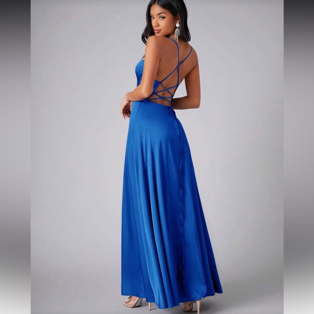 Elegant Blue Women's Dress